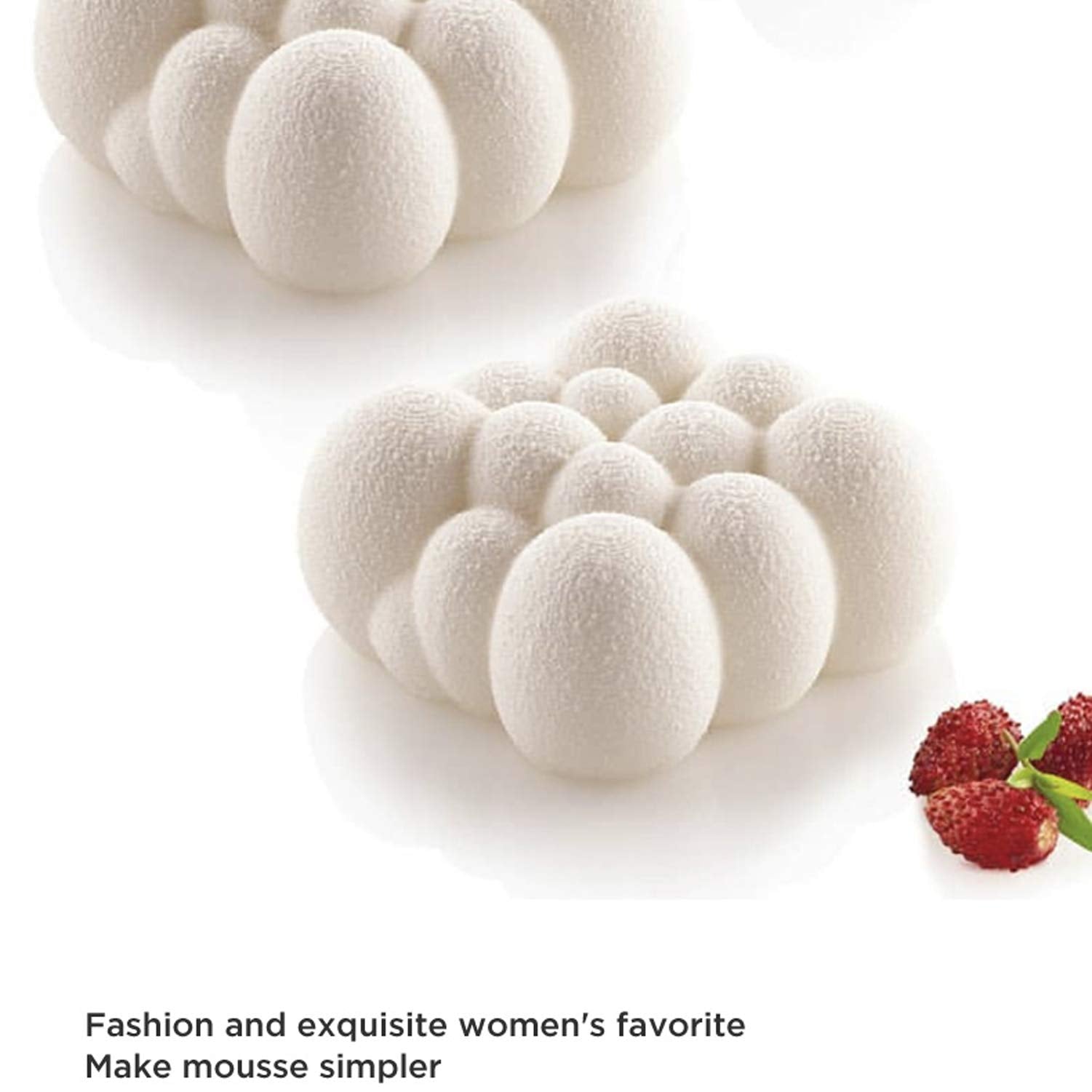 OCPO Kitchen Cloud Silicone Mold for Baking Mousse Cake, 6 Cavities