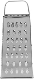 MAGICLULU 8-Inch Box Cheese Grater with Handle - Heavy Duty Stainless Steel 4-Sided Vegetable Slicer, Shredder & Zester, Potato & Citrus - Multipurpose Manual Kitchen Food Tool