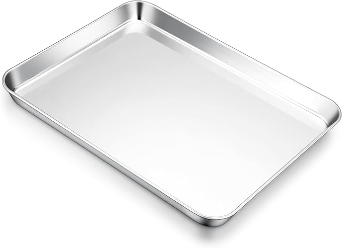 E-far Cookie Sheet for Baking, 18"x13" Stainless Steel Baking Sheet