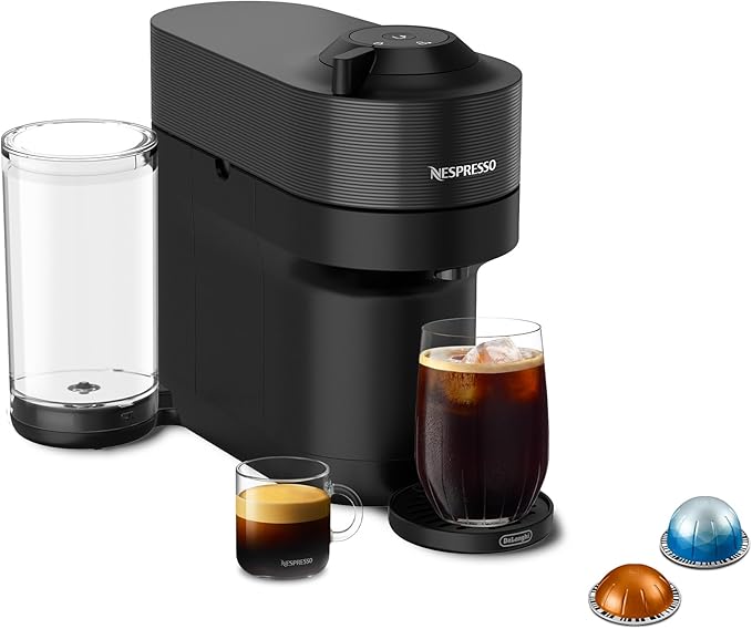 Nespresso Vertuo Pop+ Coffee Machine & Samra Origins Pods by De'Longhi