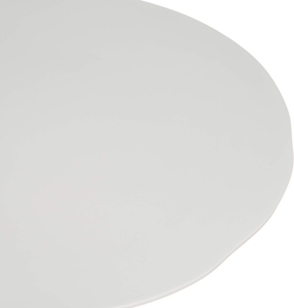 Carlisle FoodService Products Ridge Reusable Plate Rimless Plate for Home and Restaurant, Melamine, 11 Inches, Cement