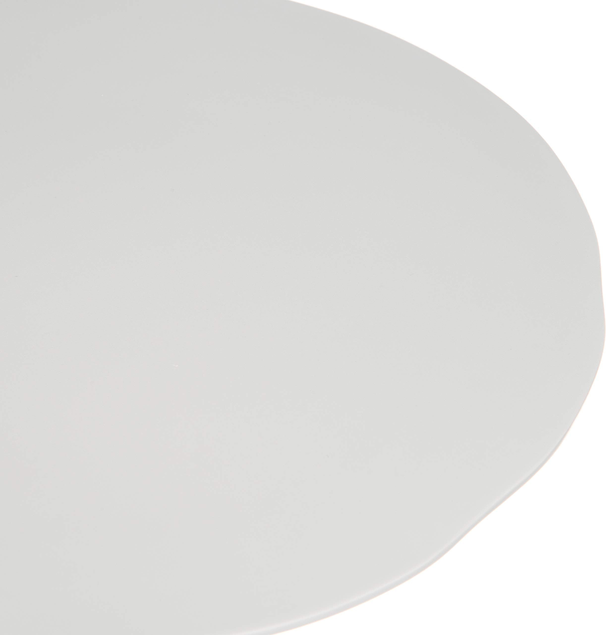 Carlisle FoodService Products Ridge Reusable Plate Rimless Plate for Home and Restaurant, Melamine, 11 Inches, Cement