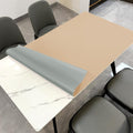 Zinkooat Faux Leather Table Cover,1.8mm Thick,42x84 Inch Table Protector,Table Protector for Dining Room Table,Dining Table Cover,Table Protector Pad.(Light Brown+Gray,42x84)