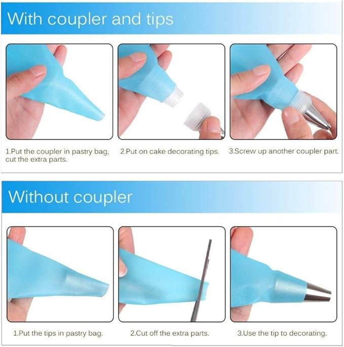 ANSLYQA Pastry Piping Bags Set, 28 Pcs Baking Tools