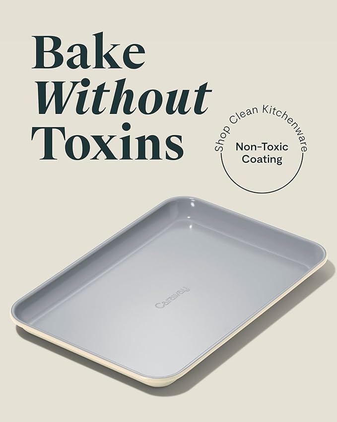 Caraway Non-Stick Ceramic Small Baking Sheet Duo