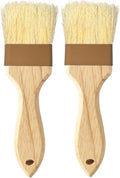 NXRACSH Pastry Brush,2 inch Basting Brush for Cooking and Baking,Natural Bristle Food Brush for Oil & Sauce,No Bristles off,Easy Clean,Durable Kitchen Marinade Butter Culinary Utensil (2 Pack)