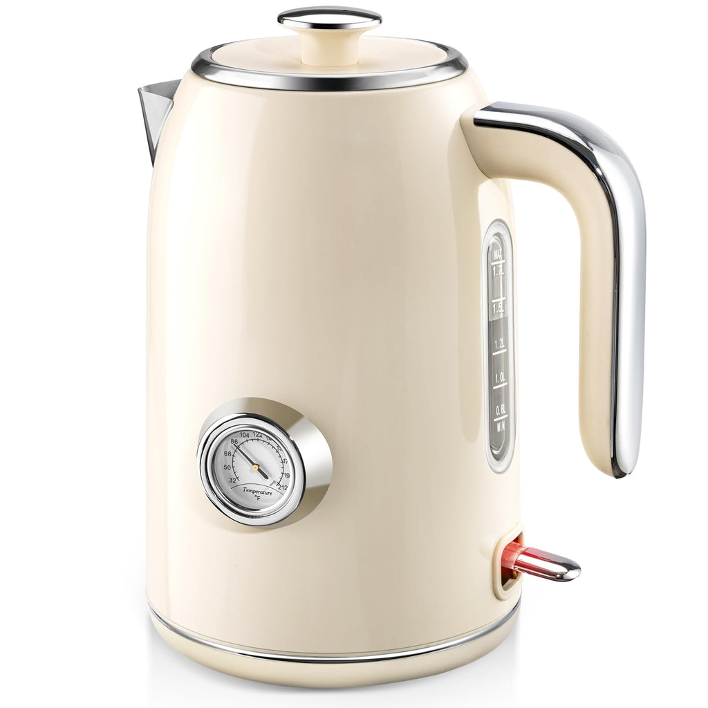PUKOMC Electric Kettle, 1.7L Stainless Steel Electric tea kettle