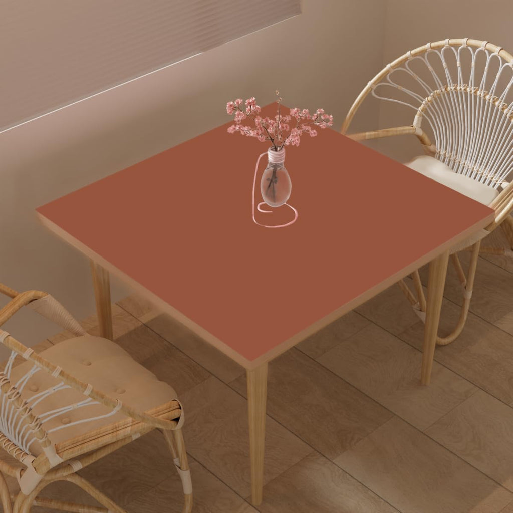 Zinkooat Faux Leather Table Cover,1.8mm Thick,40x40 Inch Table Protector,Table Protector for Dining Room Table,Dining Table Cover,Table Cover Protector.(Brown+Gray,40x40)