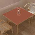 Zinkooat Table Pad - Used for Square Table Waterproof and Easy to Clean Good Flatness Easy to Used for Dining Table(Black+Gray 46x46)