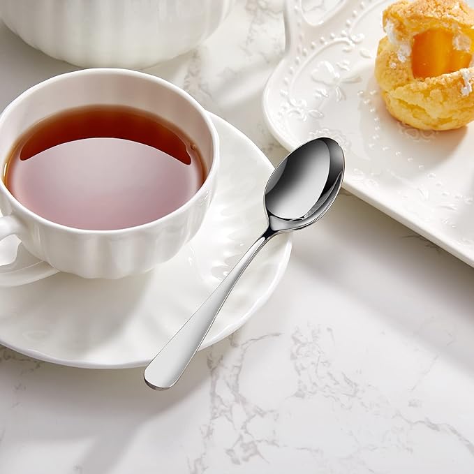 KEAWELL Premium Louise 4-Piece 18/10 Small Spoon Set (5.6" Small Spoon)