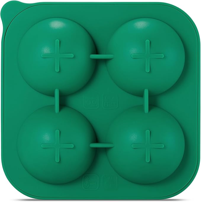 ACOOKEE Novelty Golf Gifts Ball Ice Maker Mold, 2.2" Large Sphere Round Ice Cube Mold for Cocktails, Whiskey, Bourbon, Fun Shapes Big Whiskey Ice Cube Mold Gifts