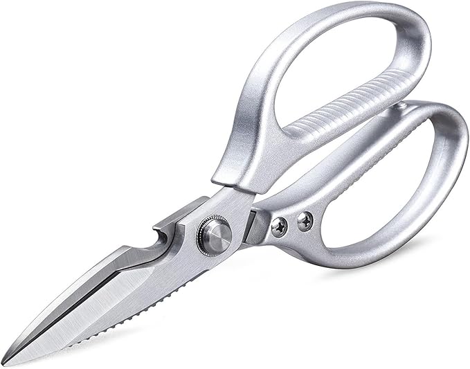 VOGARB Kitchen Scissors All Purpose for Food, Heavy Duty 8.46'' Large Kitchen Shears for Cutting Vegetable, Poultry, Meat, Herb, Stainless Steel Sharp Blade, Dishwasher Safe