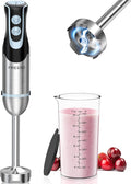 Immersion Blender Handheld, 2-In-1 Hand Blender with 12-Speeds & Turbo Mode