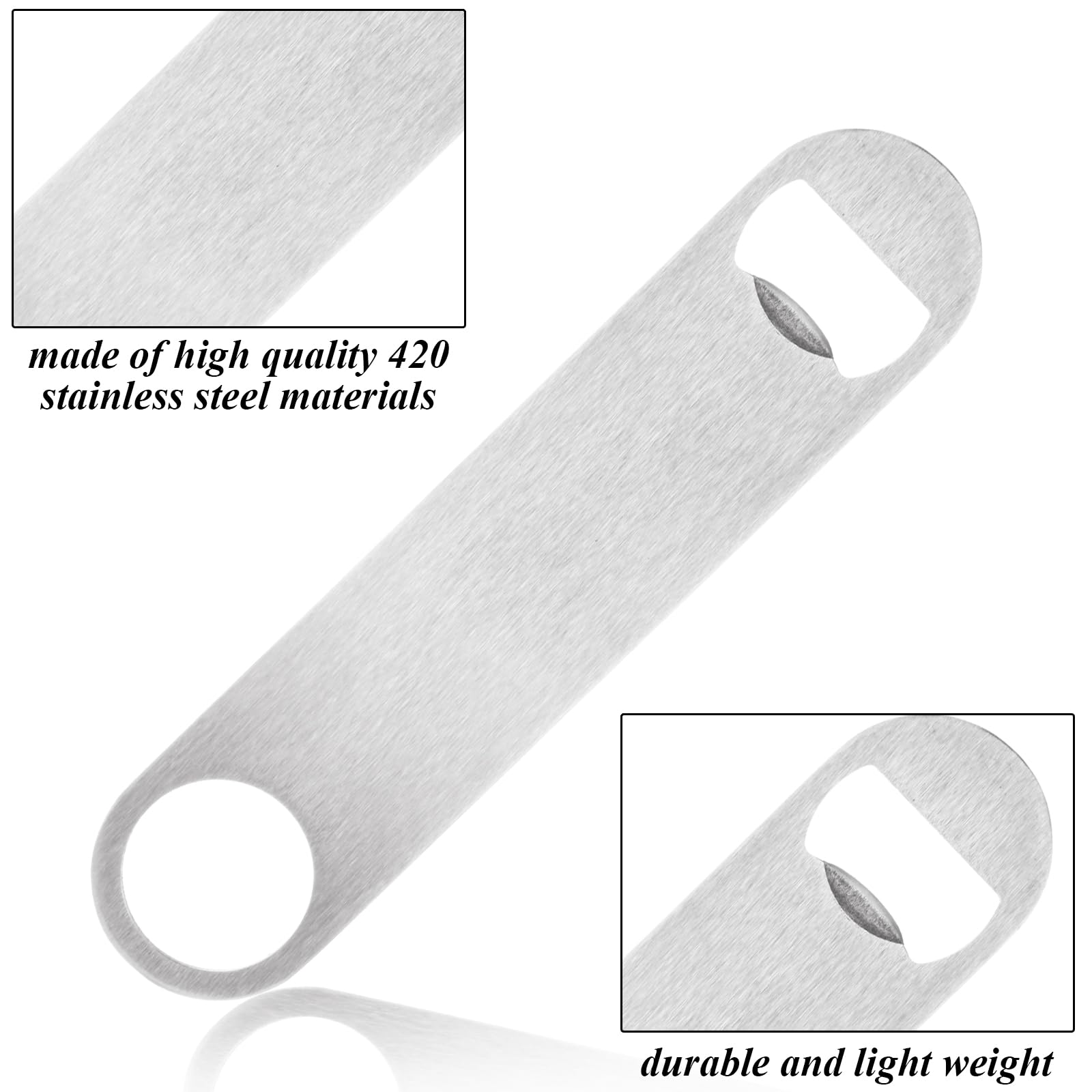 QTLCOHD 20 Pack 7 Inch Flat Bottle Opener