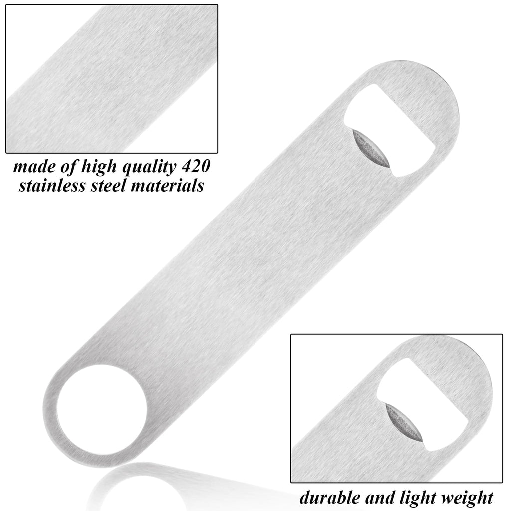 QTLCOHD 20 Pack 7 Inch Flat Bottle Opener