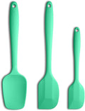 3-Piece Silicone Spatula Set, 600°F Heat Resistant, Macaron Green