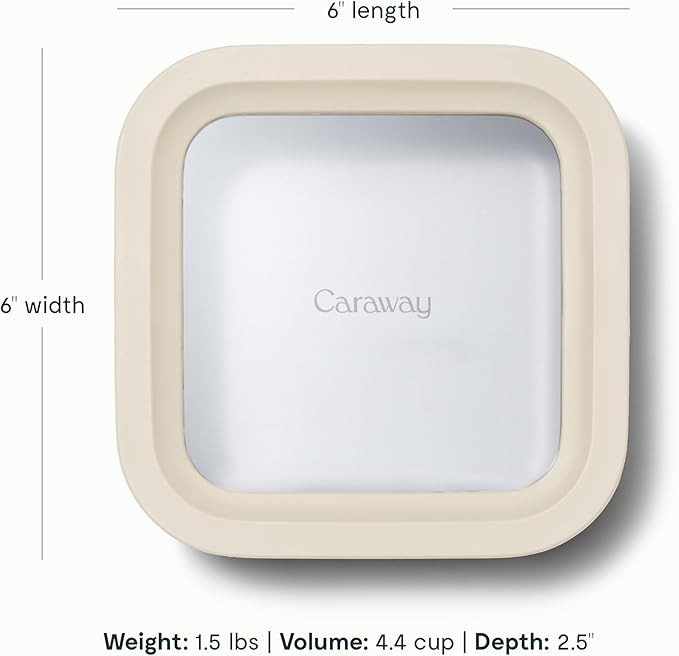 Caraway 2-Piece Glass Food Storage Set with Lids