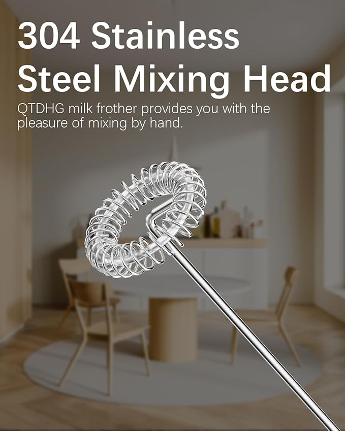 QTDHG Rechargeable Milk Frother with Stand