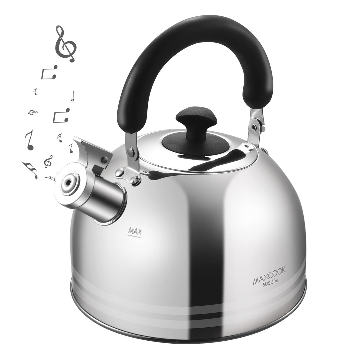 MAXCOOK Tea Kettle, 5.7QT 6L Whistling Tea Kettle for Stove Top