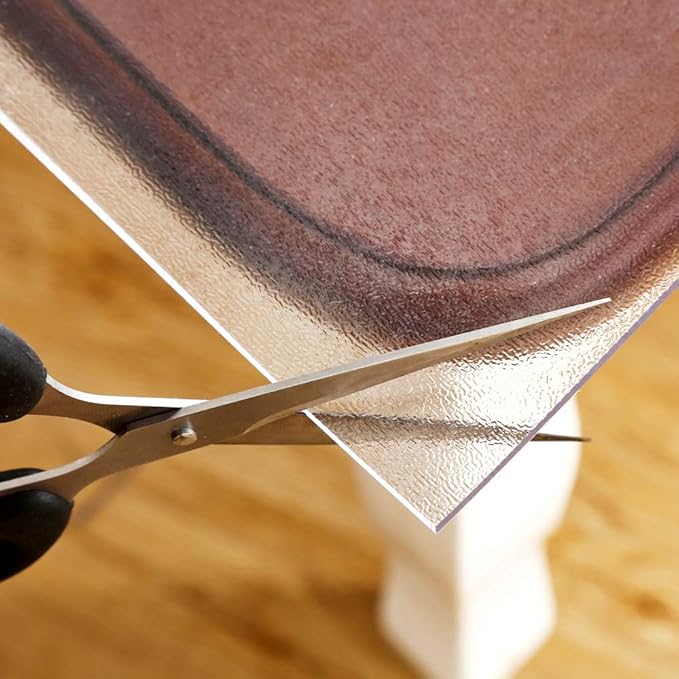 NECAUX Clear PVC Table Cover Protector 24 x 24 Inch 1.5mm Thick