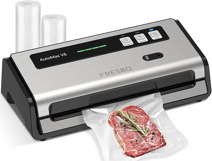 FRESKO Food Vacuum Sealer with Automatic Bag Detection & Built-in Cutter