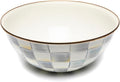 MACKENZIE-CHILDS Everyday Bowl, Large, Gray-and-White Sterling Check