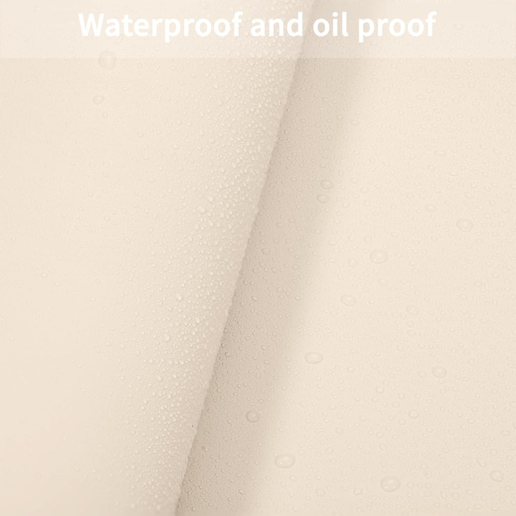Zinkooat Leather Dresser Cover,1.8mm Thick,14x72 Inch,Dresser Protector Top,Dresser Top Protector,Dresser Cover Top,Dresser Top Cover,Dresser Cover Top for Bedroom.(Beige+Light Gray,14x72)