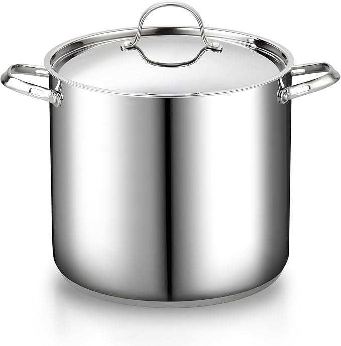 Cooks Standard Extra Large Soup Pot - Stainless Steel Induction Cookware