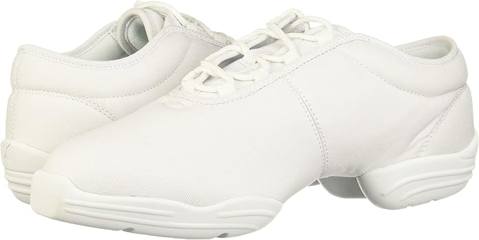 Capezio womens Canvas Sneaker dance shoes, White, 4.5 US