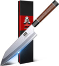 SHAN ZU 8 Inch Japanese Chef Knife, 9 Layers 10Cr15MoV High Carbon Steel