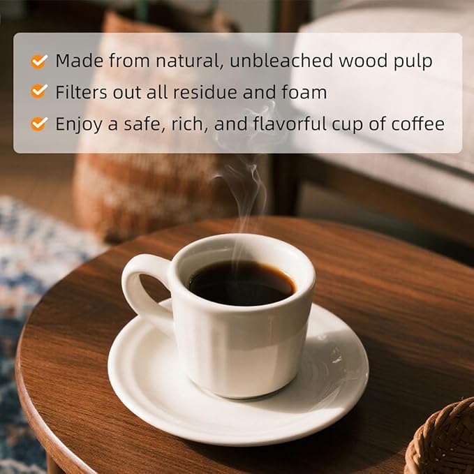 Coffee Filters 2, 2 Coffee Filters Cone, Unbleached Paper Coffee Filter #2, Fit for 2-6 Cup Pour Over and Drip Coffee Maker, 100 Count