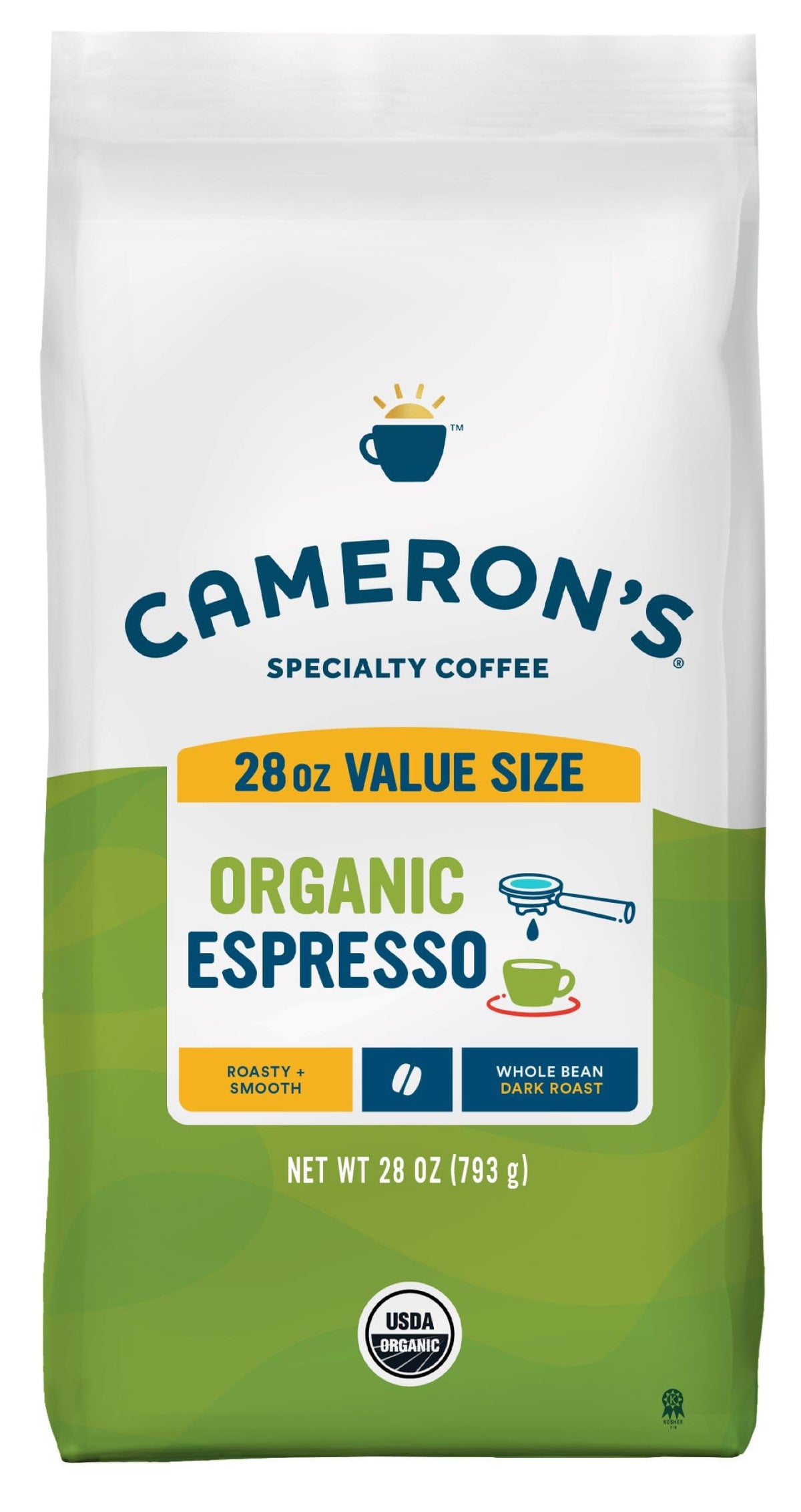 Cameron's Coffee Roasted Whole Bean Coffee, Donut Shop, 28 Ounce
