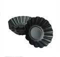 Proshopping 12 Pack Egg Tart Pan, Small Nonstick Carbon Steel Tartlet Tins