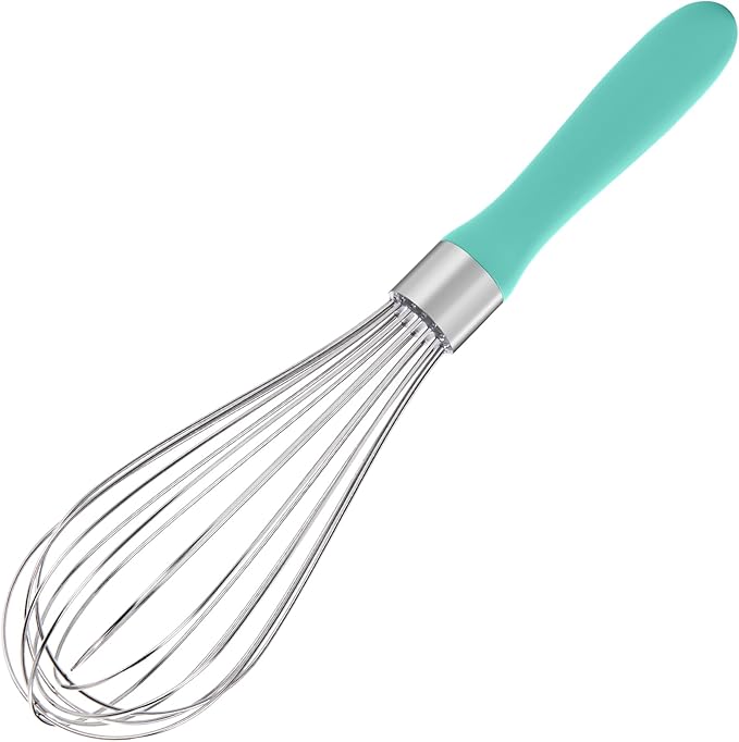 U-Taste Wire Whisk for Cooking, 18/10 Stainless Steel Wisk, M/Aqua Sky