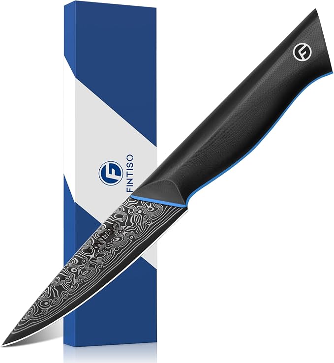 Paring Knife 3.75 Inch with 67-Layer Japanese Damascus Steel, G10 Handle