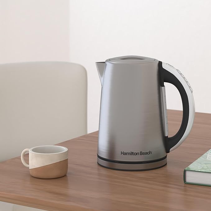 Hamilton Beach 1.7 Liter Electric Tea Kettle, Water Boiler & Heater