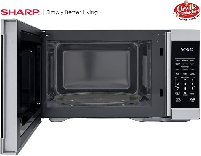 Sharp SMC1162KS 1.1 cu. ft. 1000W Stainless Steel Countertop Microwave Oven