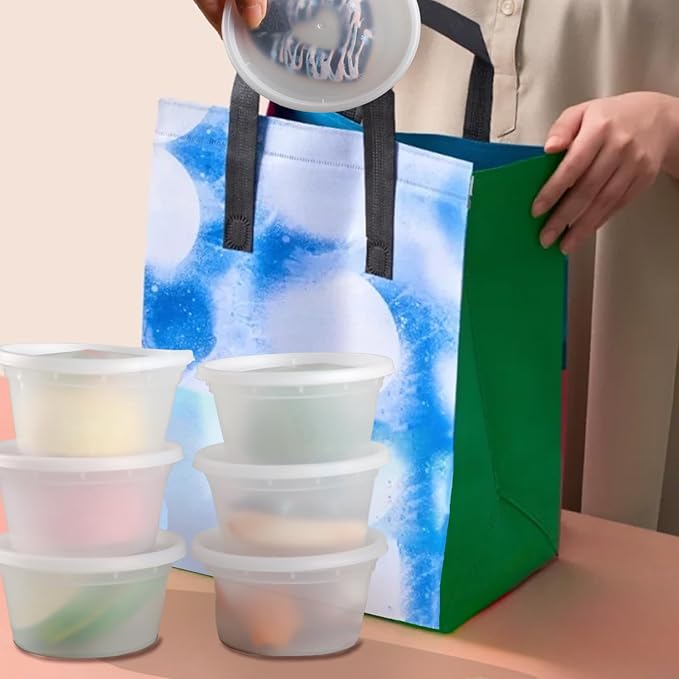 tropipak Deli Food Containers, Leakproof Storage Containers, 12 oz, 50 Pack