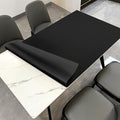 Zinkooat Dining Table Protector Pad - 42x76 Inch Waterproof Easy to Clean Can Conceal Flaws Protector The Table Top from Scratches Used for Dining (Black+Black 42x76)