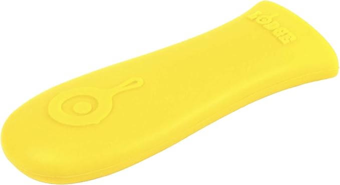 Lodge Silicone Hot Handle Holder - Heat-Resistant Cast Iron Skillet Handle Cover for Pans 9 Inches & Larger - Dishwasher-Friendly Silicone Hot Grip Sleeve - Reusable Skillet Accessory - Red