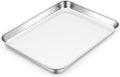 E-far Small Baking Sheet, 10.5”x8.3” Stainless Steel Toaster Oven Tray
