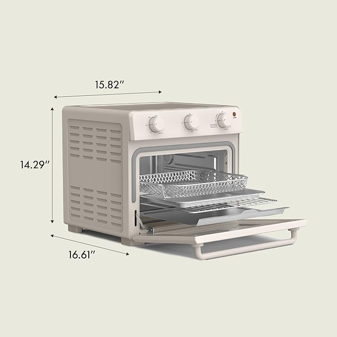bella ROAST French Door Infrared Toaster Oven Air Fryer, Oatmilk