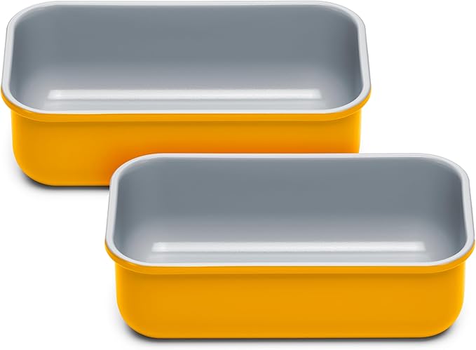 Caraway Non-Stick Ceramic-Coated 1 lb Loaf Pan Duo