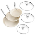 Redchef Nonstick 6-Piece Fry Pan Set (8, 9.5, 11 Inch), PFAS-Free, Green