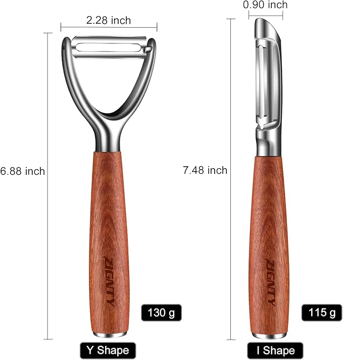 ZIGNTY Potato Peelers Stainless Steel Set, Vegetable Peeler for Kitchen