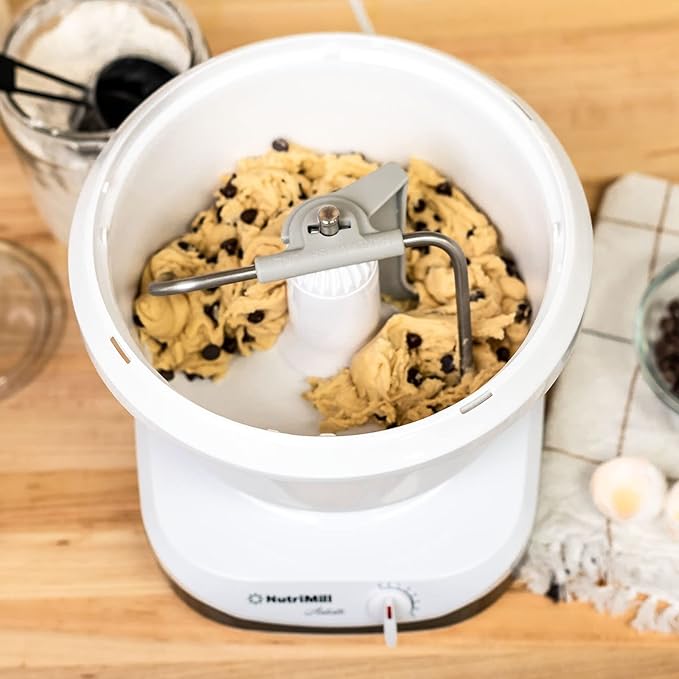 NutriMill Artiste Kitchen Stand Mixer with Baker's Accessory Bundle (Black)
