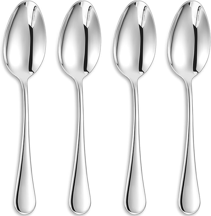 KEAWELL Premium Verona 4-Piece 9-Inch Serving Spoon Set (4, Serving Spoons)