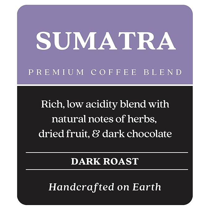 Copper Moon Whole Bean Coffee, Dark Roast, Sumatra, 2 lb