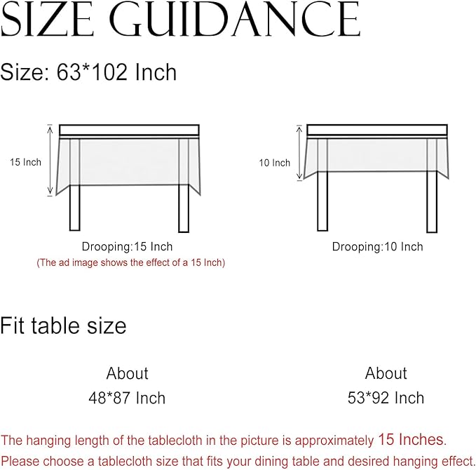 ISAENNE Designer French Linen Rectangular Tablecloth,102"x63"-Bertina E