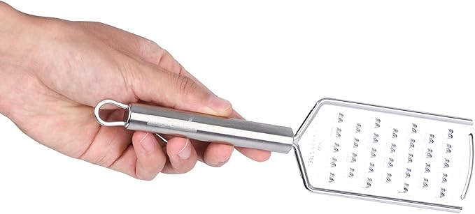 Restaurantware Stainless Steel Coarse Cheese Grater - 6 Pack - German Standard Lemon Zester with Ergonomic Handle, Sharp Blades, Dishwasher Safe - Handheld Kitchen Grater for Parmesan, Garlic, Ginger
